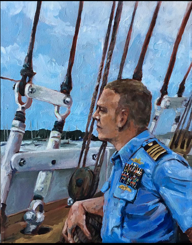 Portrait of Capt. Matthew Meilstrup, captain of the USCG Barque Eagle