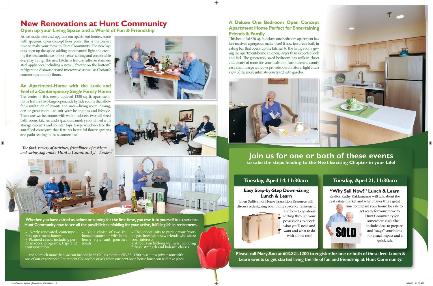Hunt Community Spring Newsletter (interior) 